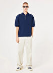 Oakley OAKLEY DRIVEN ZIP POLO Lacivert Normal Düz Erkek Polo T-Shirt