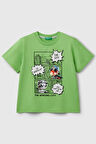 United Colors of Benetton Erkek Çocuk Tokyo T shirt A.Yeşil 35RYG10I7 