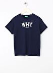 Benetton Lacivert Erkek Çocuk  T-Shirt 3I1XC10HH