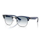 Ray-Ban RB 0504S 670879 51 Clubmaster Reverse Unisex Kare Şeffaf Lacivert Kemik Güneş Gözlüğü