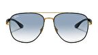 RAY-BAN  3683 9000/3F 56  Erkek GOLD Köşeli Çerçeve Güneş Gözlüğü