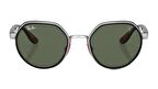 RAY-BAN FERRARI  3703M F00771 51  Erkek GÜMÜŞ Yuvarlak Çerçeve Güneş Gözlüğü
