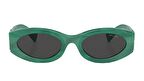 MIU MIU  11WS 15H5S0 54  Kadın YEŞİL Oval Çerçeve Güneş Gözlüğü