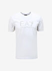 EA7 Bisiklet Yaka Beyaz Erkek T-Shirt 6RPT37PJ3BZ1100