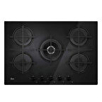 Hoover HVG7PB/TK 5 Gözlü 75 cm Döküm Izgara Siyah Ankastre Ocak