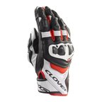 Clover RSC-4 Korumalı Motosiklet Eldiveni Siyah  Beyaz  Kırmızı