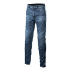 Alpinestars Argon Slim Fit Denim Korumalı Motosiklet Pantolonu Mavi