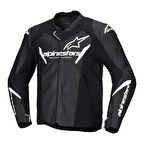 Alpinestars Faster V3 Air Korumalı Deri Motosiklet Montu Siyah  Beyaz