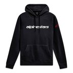 Alpinestars Linear Wordmark V3 Hoodie Kapüşonlu Sweatshirt Siyah  Beyaz