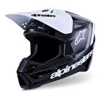 Alpinestars SM3 Radium Off-Road Kaskı Siyah  Beyaz  Gri
