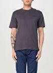 EA7 Bisiklet Yaka Antrasit Erkek T-Shirt TRAIN LOGO SERIES TEE