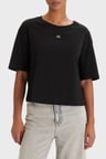 Armani Exchange Pamuklu Regular Fit Logolu Bisiklet Yaka T Shirt Bayan T SHİRT XW001836 AF10356 UC001 SİYAH