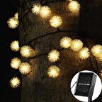 Solar Peri 30Led 4Mt 8 Mod Güneş Enerjili Bahçe Aydınlatma Dekorasyon Günışığı