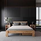 2 Çekmeceli Lotus Atlantik Mdf Karyola | Tek Ve Çift Kişilik Yatak Uyumlu, Kolay Kurulum