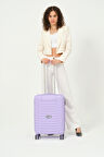Keo-plus Lila Kabin Boy Silikon Kırılmaz Pp Valiz