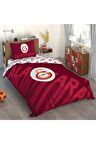 TAÇ GALATASARAY KIRMIZI LOGO LİSANSLI TEK KİŞİLİK NEVRESİM TAKIMI