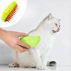 BUFFER® Buharlı Yumuşak Silikon Uçlu Kedi & Köpek Tüy Tarama Tarağı Yıkama Fırçası