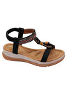 Celira Akç A27 Siyah Günlük Kadın Sandalet Ayakkabı