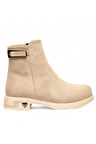 Celira Bej İçi Termal Astar Süet Kadın Bot NSB947