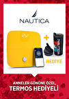 Nautica Vücut Analizli Smart Akıllı Bluetooth Tartı Baskül + Nautica 500 ml Termos Hediyeli