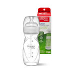 Playtex Baby ™ Nurser® Bebek Biberon & Liners®  & Liners®  Seti - 100% Anti-Kolik - 236ml , 1 Adet Biberon & 5 Adet Sterilize Tek Kullanımlık Liners Biberon Torbaları, 3+ Ay,Orta Akış 