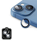 iPhone 14 / 14 Plus için IPG ProLENS Kamera Lens Koruyucu Alüminyum CD Çerçeveli, Kırılmaz Cam