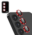 Sam. Galaxy S25 /S24 Plus için IPG ProLENS Kamera Lens Koruyucu Alüminyum CD Çerçeveli, Kırılmaz Cam 