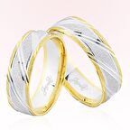 Sarı Beyaz Altın Alyans 8102