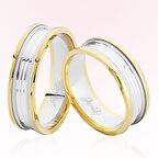 Sarı Beyaz Altın Alyans 8103