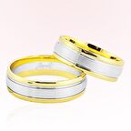 Sarı Beyaz Altın Alyans 8105