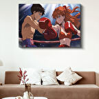 Boks Maçı - Ring Işıkları Anime Kanvas Tablo