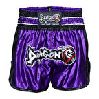DragonDo MT3075 Retro NEO Kick Boks Şortu Mor Muay Thai Şort