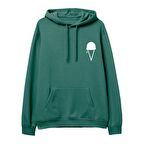 Object  Baskılı Yeşil Hoodie