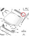 ÖN CAM KENAR ÇITASI SOL CİTROEN C4 2004-2010 8120Q2