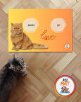 Petmat Kedi Mama Paspası , Kaymaz Taban , Yıkanabilir , Evcil Hayvan Paspası 018-T