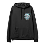 Take me to the sea  Baskılı Siyah Hoodie