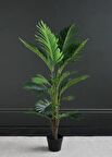 Yapay Ağaç Areka Ağacı Palmiye Ağacı Salon Bitkisi 140cm Siyah Saksılı