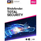 Bitdefender Total Security 2023 - 5 Cihaz PC/MAC/IOS/Android 1 Yıl Elektronik Lisans