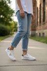 Seeyli Kadın Beyaz Altın Yıldız Detaylı Günlük Spor Ayakkabı - Sneaker
