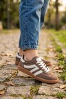 Street-Line Classic Sütlü Kahve Süet-Deri Unısex Spor Ayakkabı
