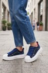 Flay Kalın Bağcıklı Mavi Unısex Sneaker