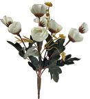 Yapay Çiçek Erengül Demeti 5 Dallı Beyaz