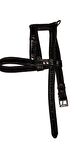 Lovely Hakiki Deri Ayarlanır Köpek Göğüs Tasması 2,5cm 25-35Kg Köpeklere SİYAH
