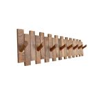 Ahşap Duvar Kapı Askısı Elbise Askılık Çit Model 8 Askılı Yuvarlak