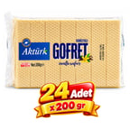 Aktürk Gofret Vanilyalı 200 gr 24 lü
