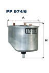 Filtron PP974/6 Yakıt Filtresi 190197 - 1906E6 - 9809721080 - 1611659480