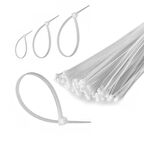 Kablo Bağı Cırt Kelepçe 20cm Naylon Beyaz 100 Adet Etc