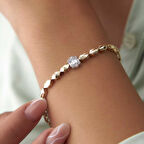 Baget Taşlı Prizma Bileklik