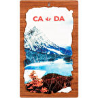 Kanada Temalı Ahşap Fresco Tablo No.1