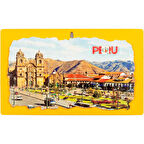 Peru Temalı Ahşap Fresco Tablo No.1